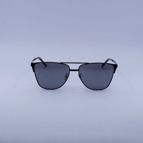 Saint Laurent SL280 002 Sunglasses Black Aviator Frame, Silver Mirror Lenses - Picture 3 of 10